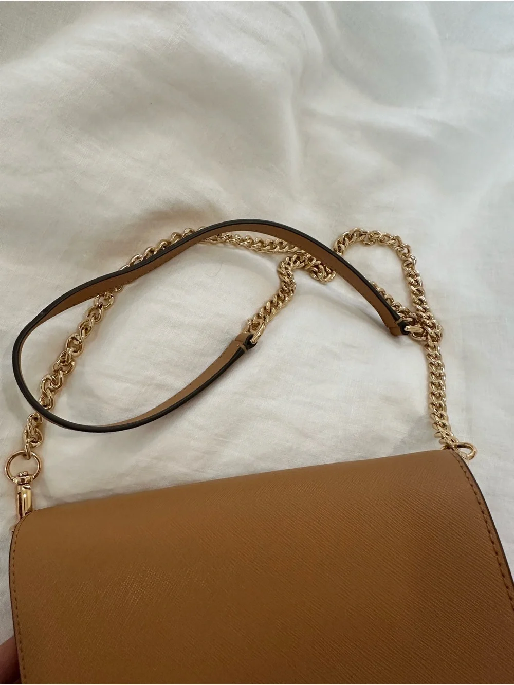 Tory Burch Wallet Crossbody in Caramel